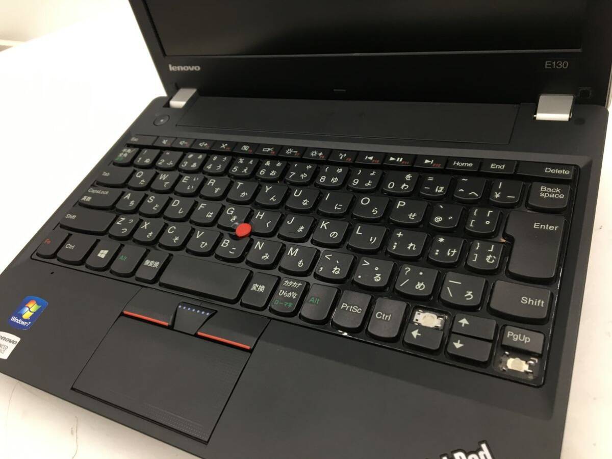 LENOVO/ノート/HDD 320GB/第3世代Core i3/メモリ4GB/WEBカメラ有/OS無-240321000870697_キーボード接写１