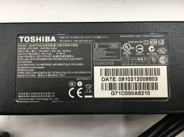 TOSHIBA/ノート/HDD 250GB/第2世代Core i3/メモリ2GB/WEBカメラ無/OS無-240227000821518_付属品 1