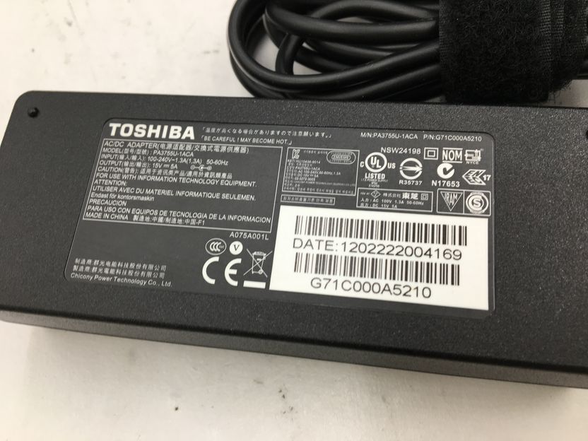 TOSHIBA/ノート/SSD 480GB/第3世代Core i5/メモリ4GB/4GB/WEBカメラ無/OS無-240312000850567_付属品 1