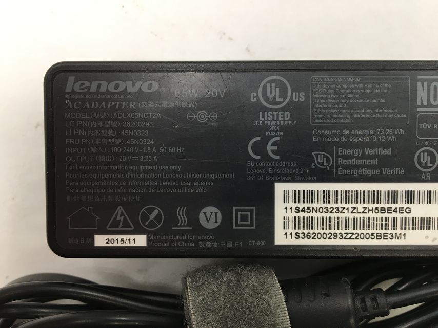 LENOVO/ノート/SSD 512GB/第3世代Core i5/メモリ4GB/4GB/WEBカメラ有/OS無-240306000838747_付属品 1