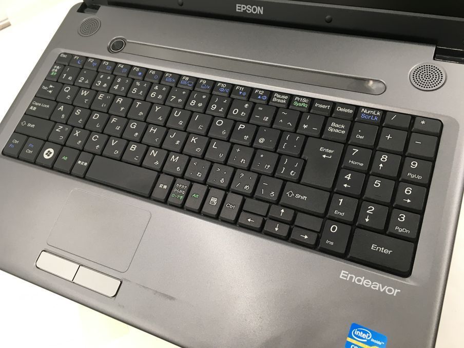 EPSON/ノート/HDD 320GB/第2世代Core i3/メモリ4GB/WEBカメラ無/OS無-240223000816107_キーボード接写１