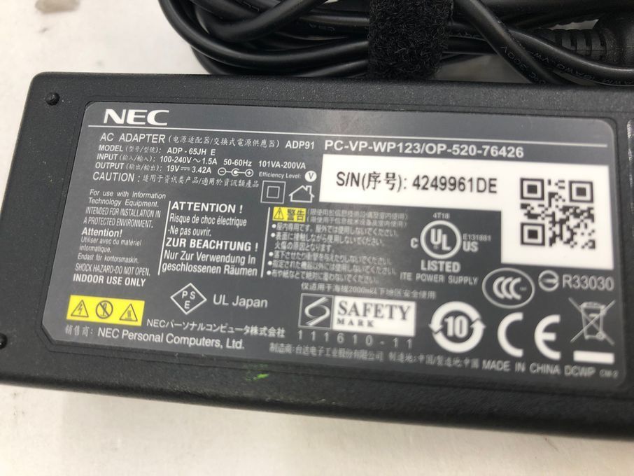 NEC/ノート/HDD 1000GB/第4世代Core i5/メモリ8GB/WEBカメラ有/OS無-240220000810879_付属品 1