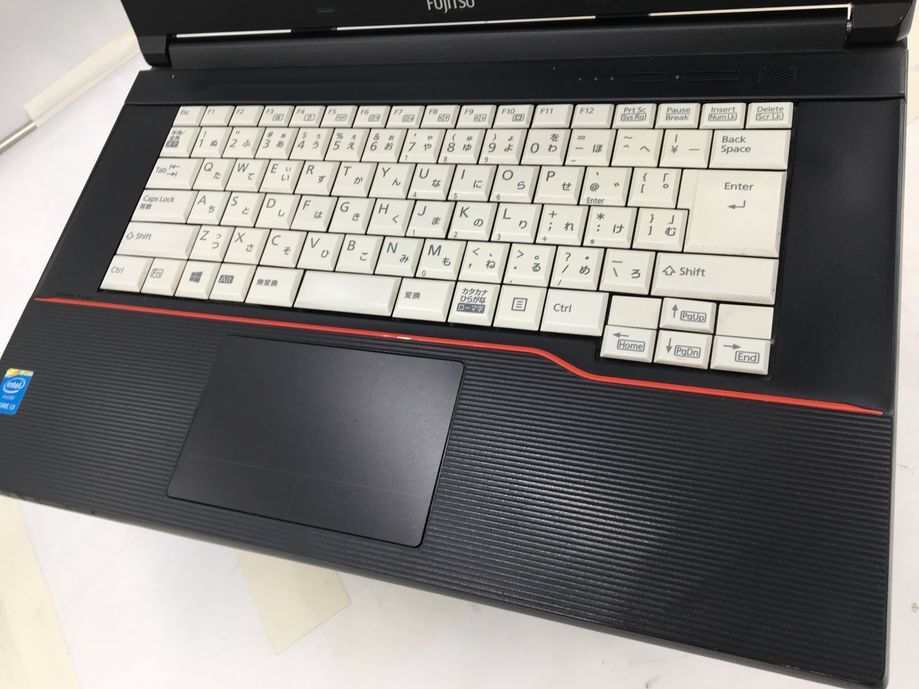 FUJITSU/ノート/第4世代Core i3/メモリ4GB/webカメラ無/OS無-240125000758457_キーボード接写１