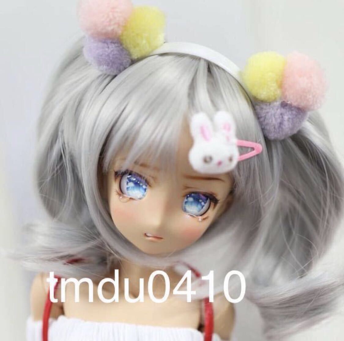 新品未開封 ANGEL PHILIA ホワイト/白 うさぎ ヘアピン ドール用 vmf50 オビツ50 parabox アゾン50 MSD MDD SD DD 東京ドール smart dollの画像2