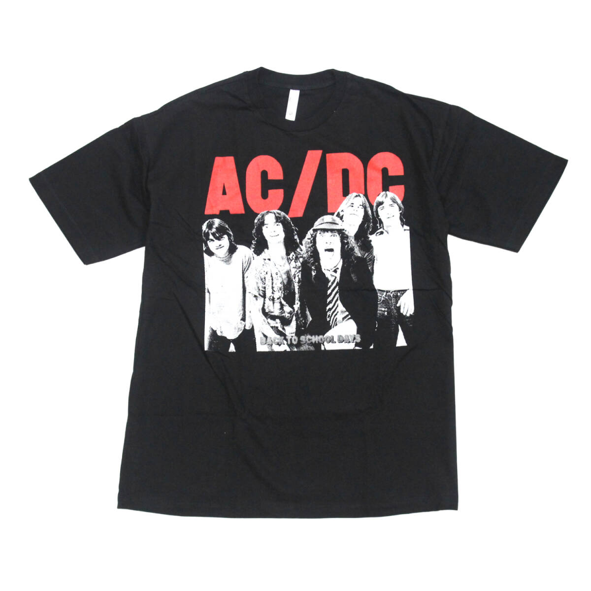 AC/DC ロックバンド オーストラリア ストリート系 ハイ・ヴォルテージ デザイン おもしろTシャツ メンズTシャツ 半袖 ★tsr0944-blk-xl_画像1
