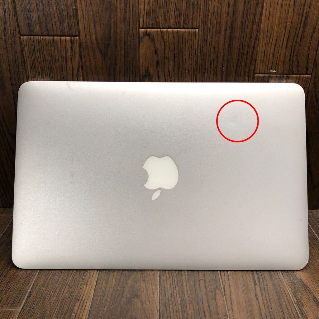 MAC-49 激安 MacBook Air 11-inch Late 2010 メモリ4GB A1370 ブランコにて動作確認済み バッテリー.ストレージ欠品 ジャンク_傷汚れ　凹みあり