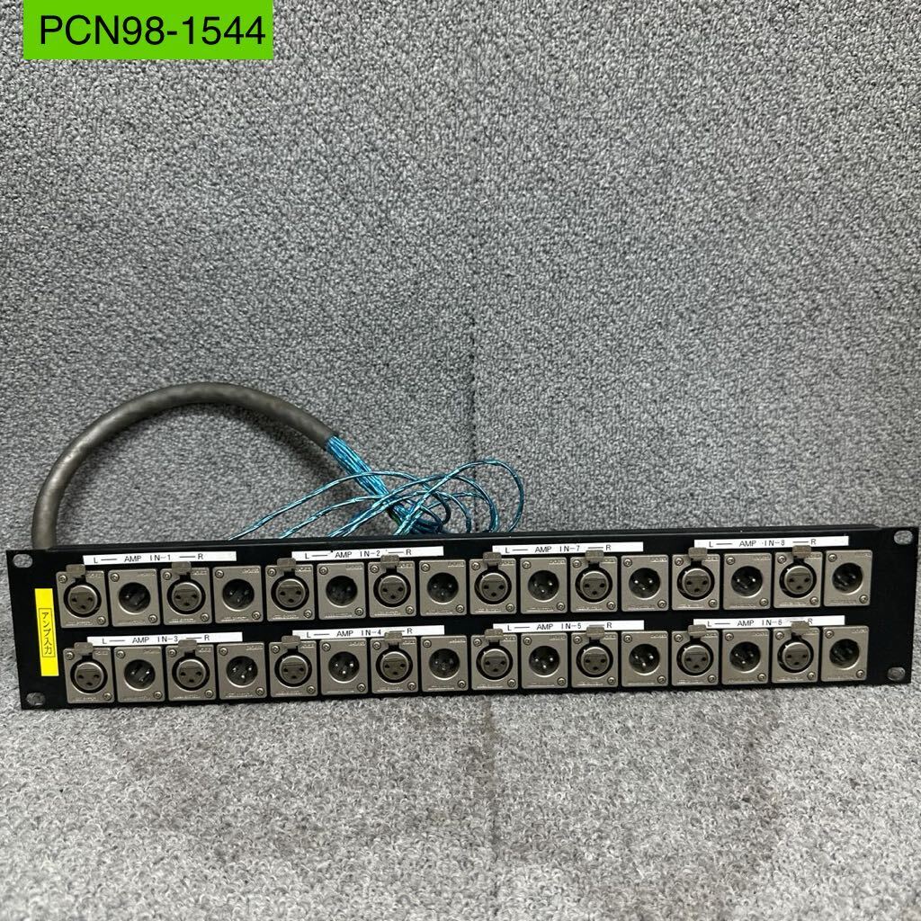 PCN98-1544 激安 パッチパネル パッチ盤 CANNON XLR32F XLR31F 3U コネクターパネル 16CH 中古 現状品_画像1