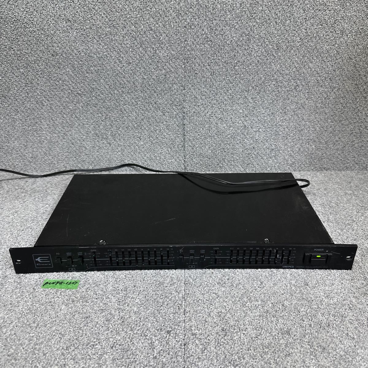 PCN98-1327 激安 UNI-PEX ENQ-1102 グラフィックイコライザー ENCORE 通電のみ確認済み ジャンク_画像1