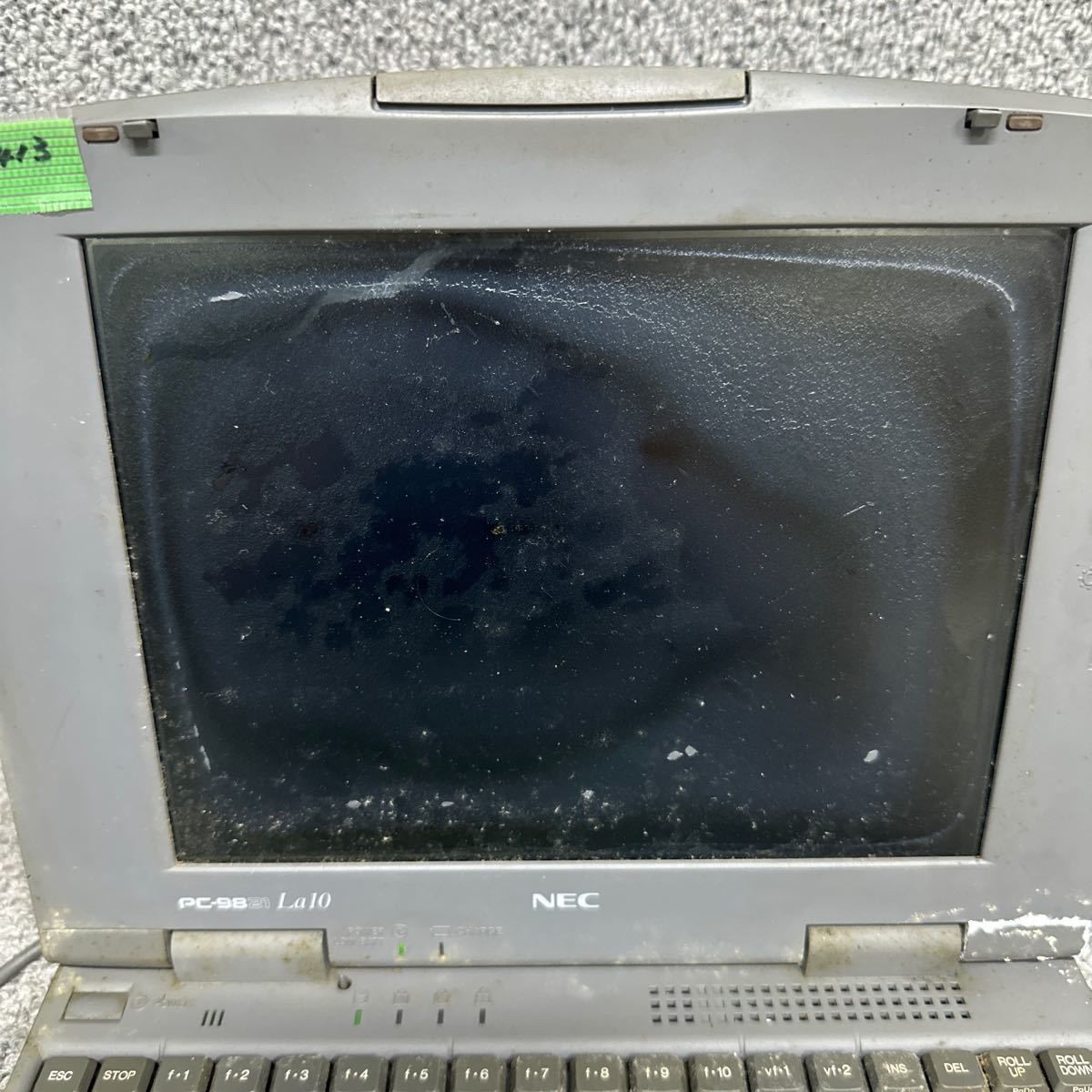 PCN98-1413 super-discount PC98 notebook NEC PC-9821La10/8 start-up has confirmed Junk including in a package possibility 