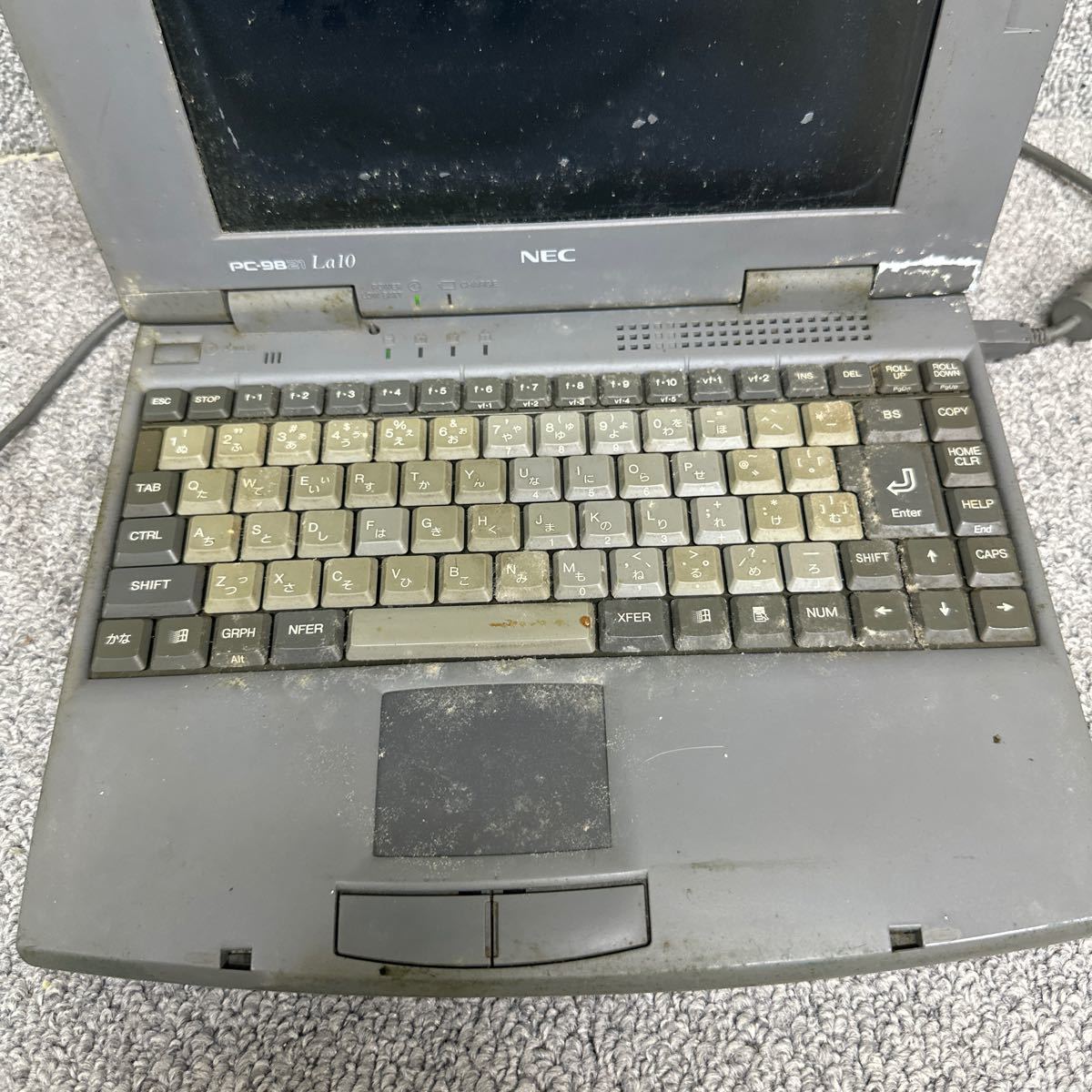 PCN98-1413 super-discount PC98 notebook NEC PC-9821La10/8 start-up has confirmed Junk including in a package possibility 