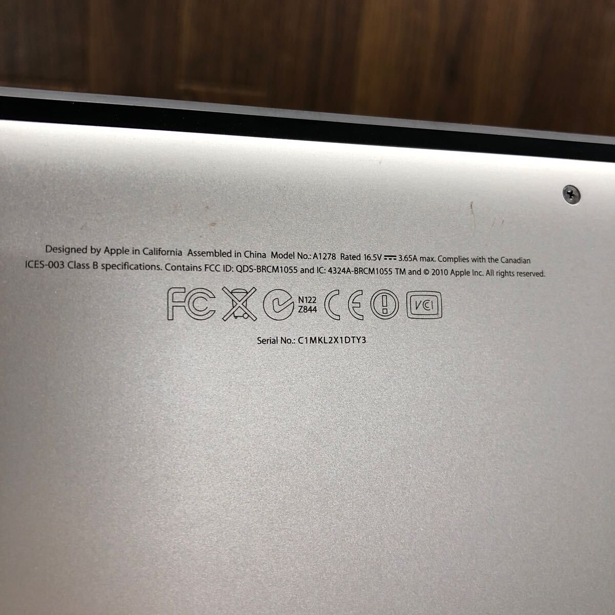 MAC-48 激安 MacBook Pro 13-inch Mid 2012 Core i5 3210M A1278 ブランコにて動作確認済み メモリ.ストレージ欠品 ジャンク_画像10