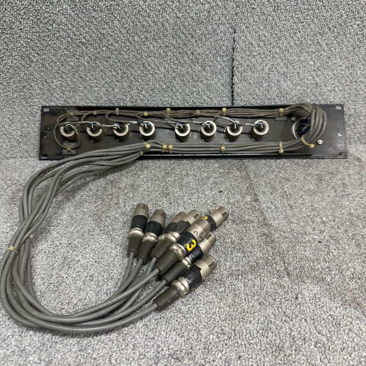 PCN98-1539 супер-скидка patch panel patch запись 8CH CANNON XLR-3-11C XLR31 FK-60A-2 HIRAKAWA HC-4E5 1979 коннектор panel б/у текущее состояние товар 