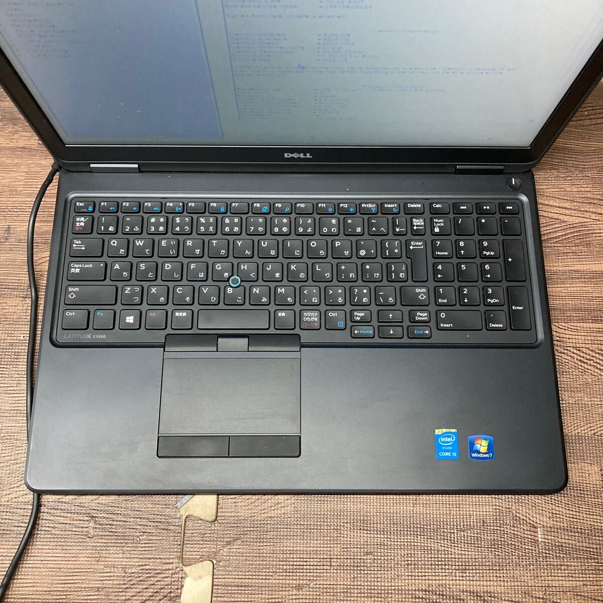 MY3-131 激安 ノートPC DELL Latitude E5550 P37F Core i5 5200U 2.20GHz バッテリー欠品 BIOS立ち上がり確認済み ジャンクの画像4