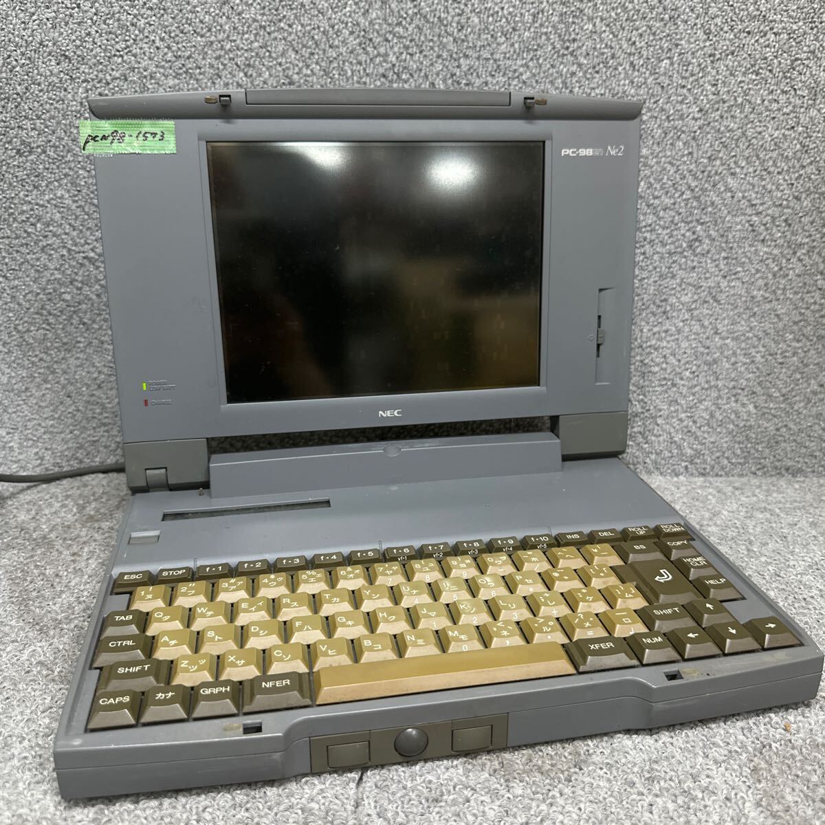 PCN98-1573 激安 PC98 ノートブック NEC PC-9821Ne2/340W 起動確認済み ジャンク 同梱可能_画像1