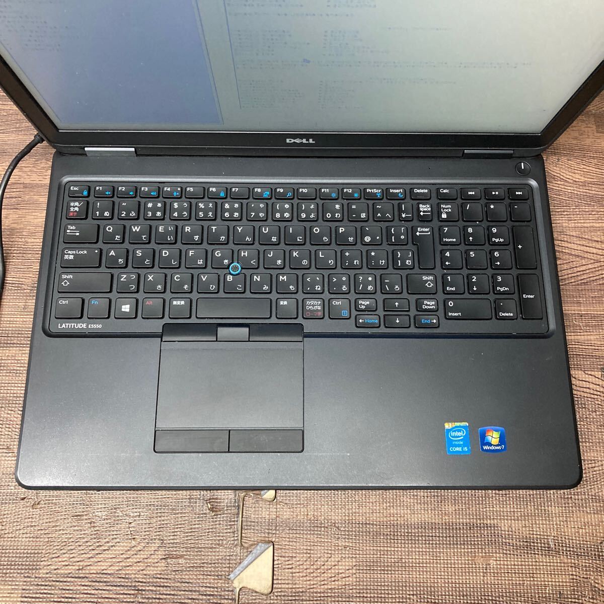 MY3-156 激安 ノートPC DELL Latitude E5550 P37F Core i5 5200U 2.20GHz バッテリー欠品 BIOS立ち上がり確認済み ジャンクの画像4