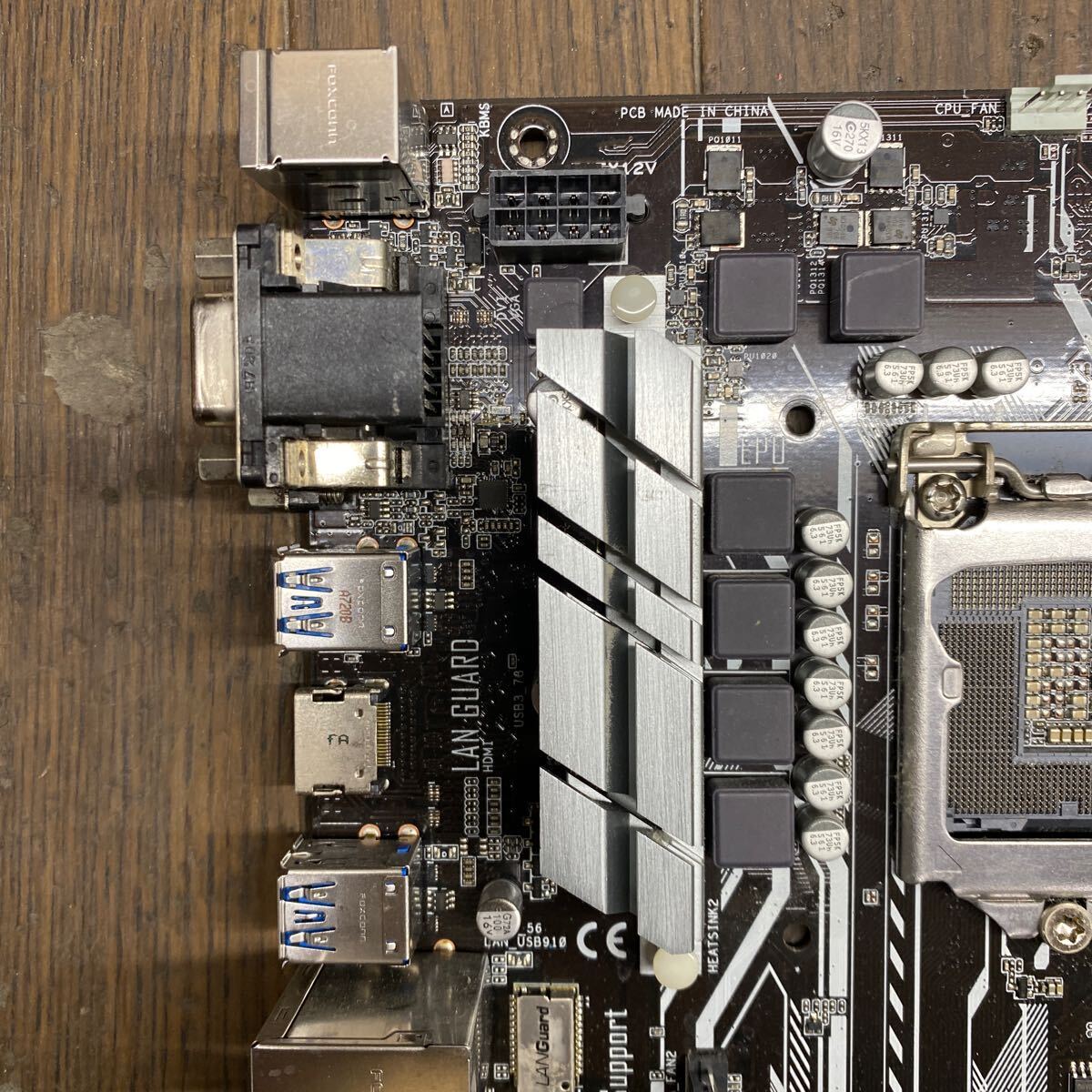 MG3-27 激安 マザーボード ASUS PRIME H270-PLUS LGA1151 BIOS立ち上がり確認済み ジャンク_画像5