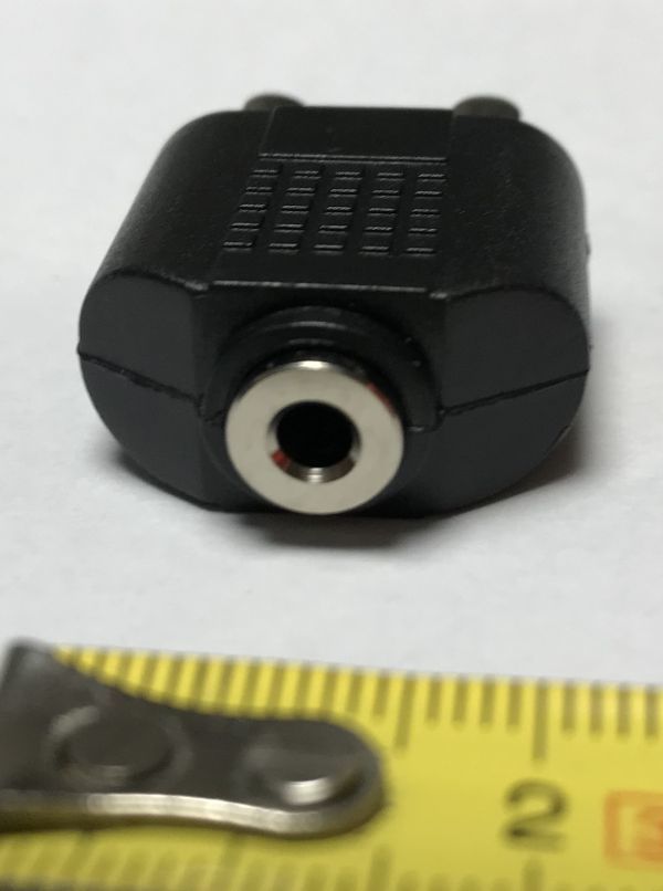 ステレオオーディオ変換アダプター 3.5mmステレオミニジャック メス - 2 RCA ピンプラグ オスの画像2