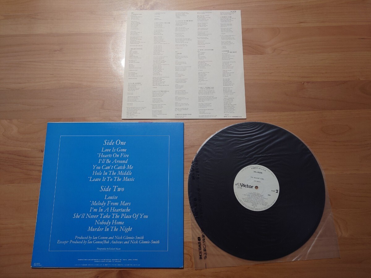 ★Ian Gomm イアン・ゴム★The Village Voice ザ・ヴィレッジ・ヴォイス★見本盤★PROMO★SAMPLE★Rare Item★中古LP