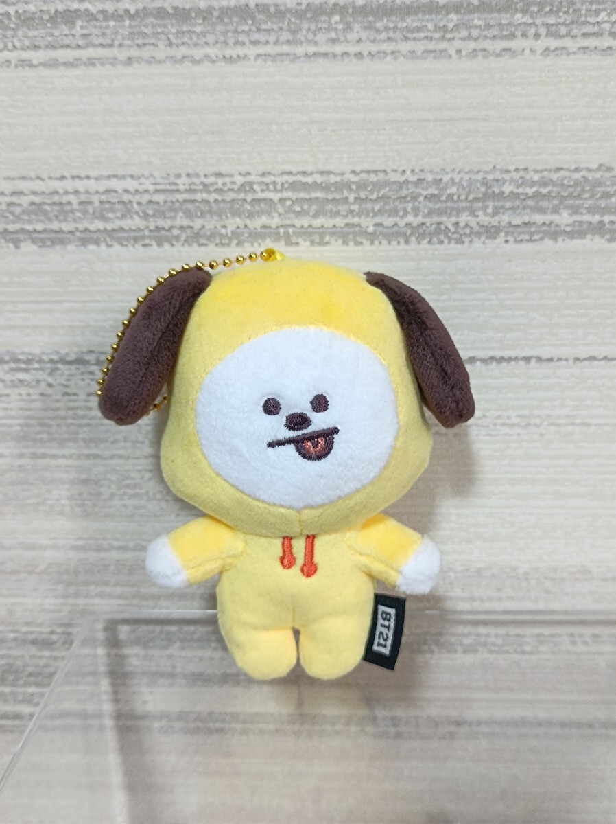 BT21 ぬいぐるみ ベビー マスコット キーチェーン BTS チミー CHIMMY ジミン JIMIN カラビナ くじ ハート パープル MANG J-HOPE_画像4