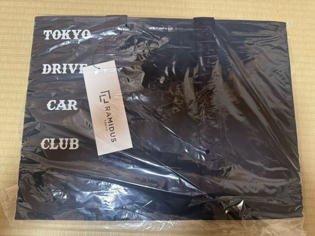 新品 TOKYO DRIVE CAR CLUB FOLDABLE STORAGE BAG by RAMIDUS in MASTER NAVY ラミダス フォールダブル バッグ フラグメント FRAGMENT_画像3