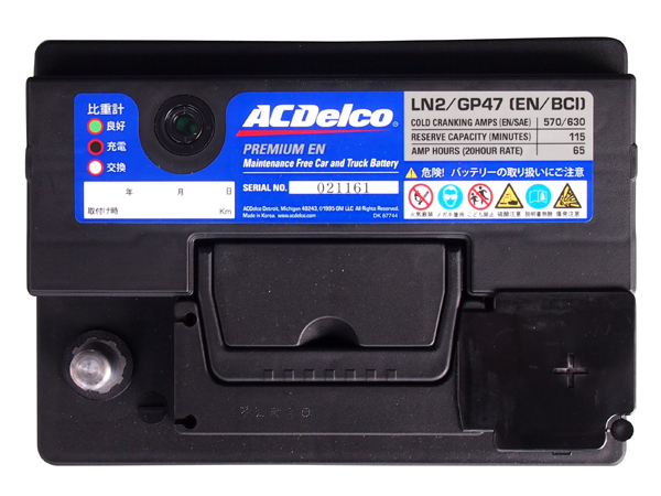 ACDELCO 正規品 バッテリー LN2 メンテナンスフリー ミニ 07-15y ミニ R55/R56/R57/R58/R59/R60/R61_画像3