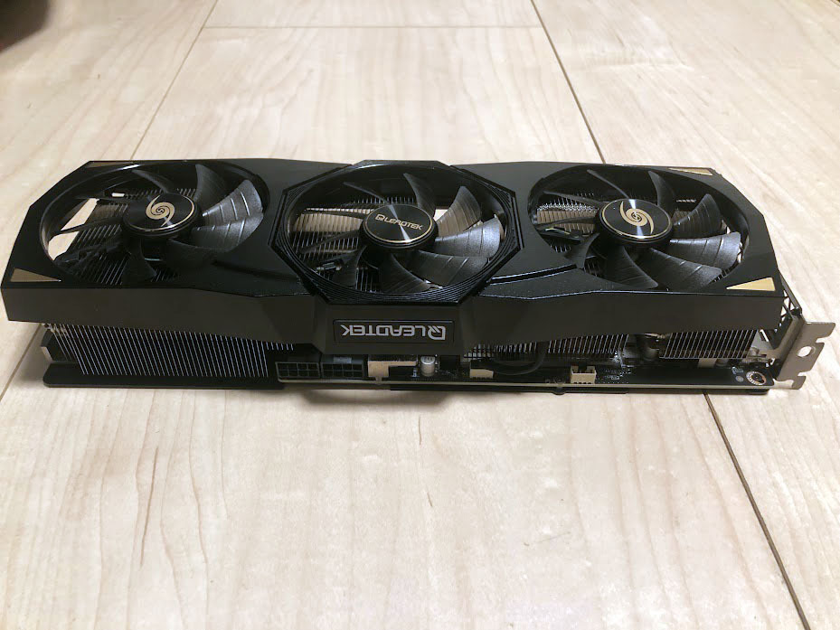 ジャンク品　LEADTEK製 WinFast RTX 3080 HURRICANE 10G/本体のみ_画像3