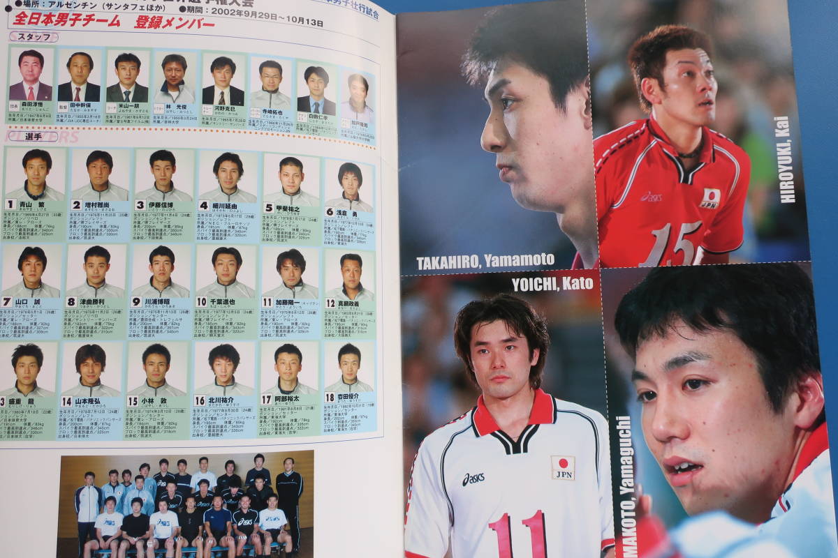  все Япония мир игрок право представитель команда vs все Япония Азия представитель команда 2002 год волейбол все Япония мужчина .. line соревнование program проспект / официальный официальный память 