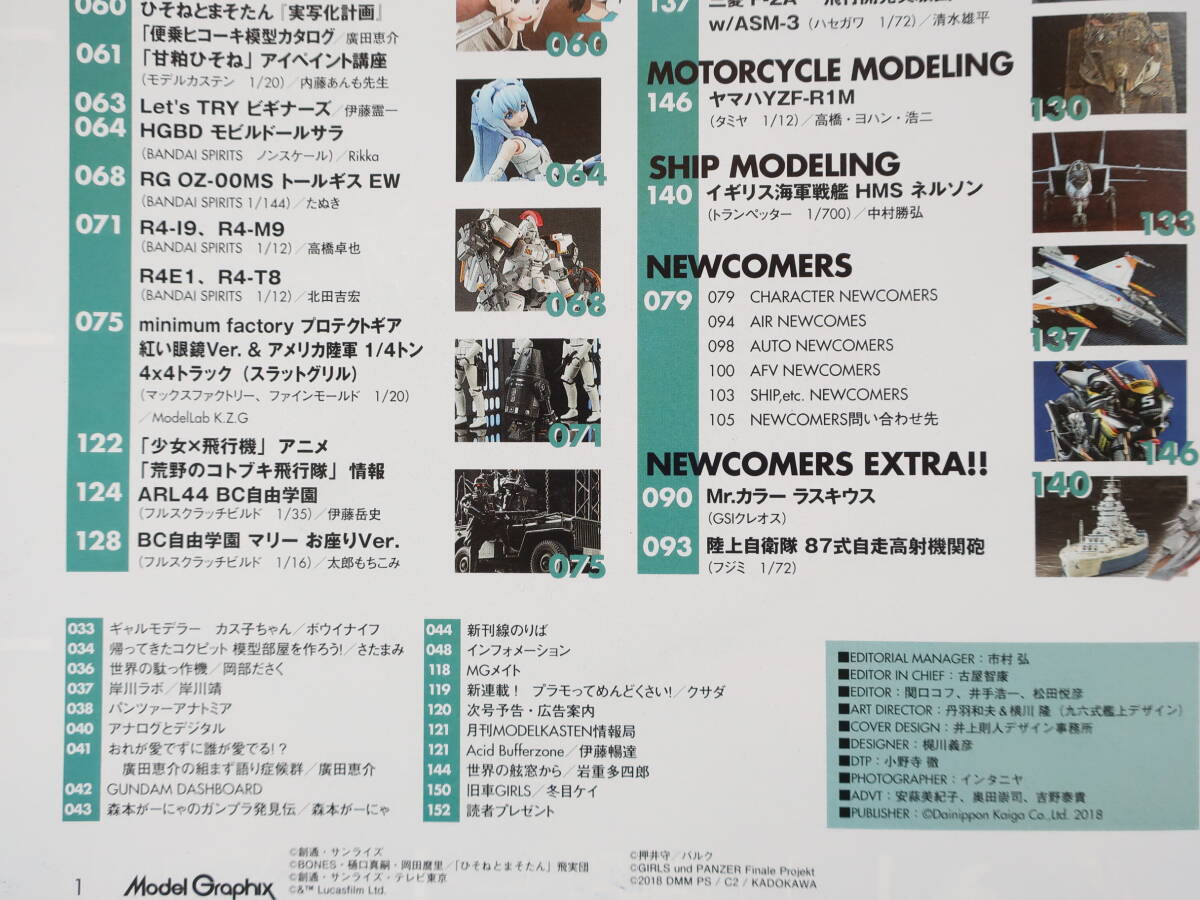 Model Graphix 月刊 モデルグラフィックス 2019年1月号 №410/プラモ匠製作技法解説/特集:1年戦争の謎MSゲルググMS-14J/保存版ガンプラ資料_画像3