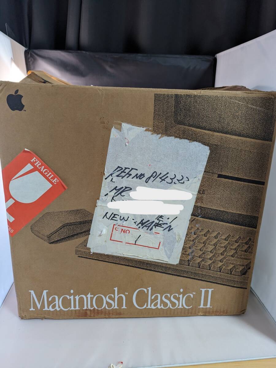 Apple Macintosh CLASSIC 2　キーボード・マウス付き　箱あり・ジャンク_画像2