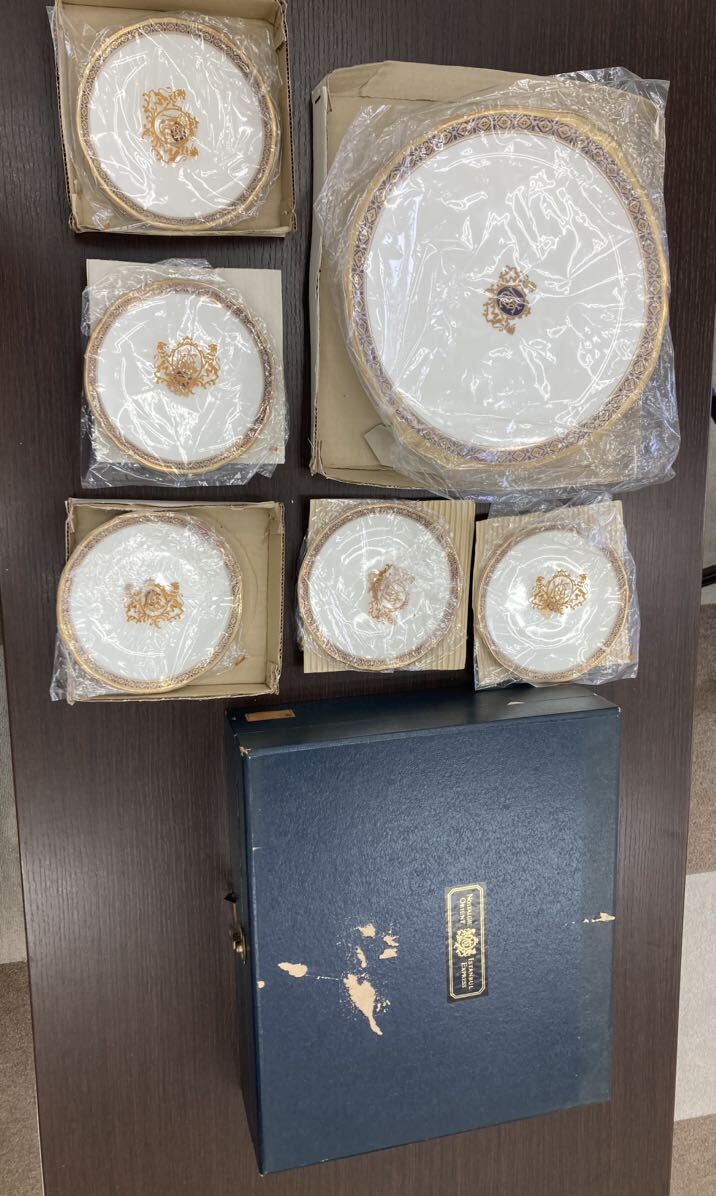 【破棄処分直前！最終値下げ！】 6皿セット 陶器 MOMOYAMA Orient Express 桃山陶器 Nostalgie Istanbul 直径 27cm が1枚と 14cm が5枚 の画像2