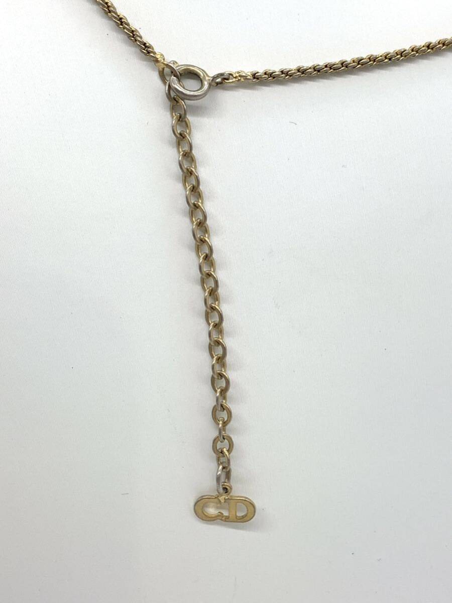 【今週限定値下げ！】 Dior ネックレス アクセサリー ゴールドカラー クリスチャンディオール 長さ約45.5cm 重さ約6.9gの画像4