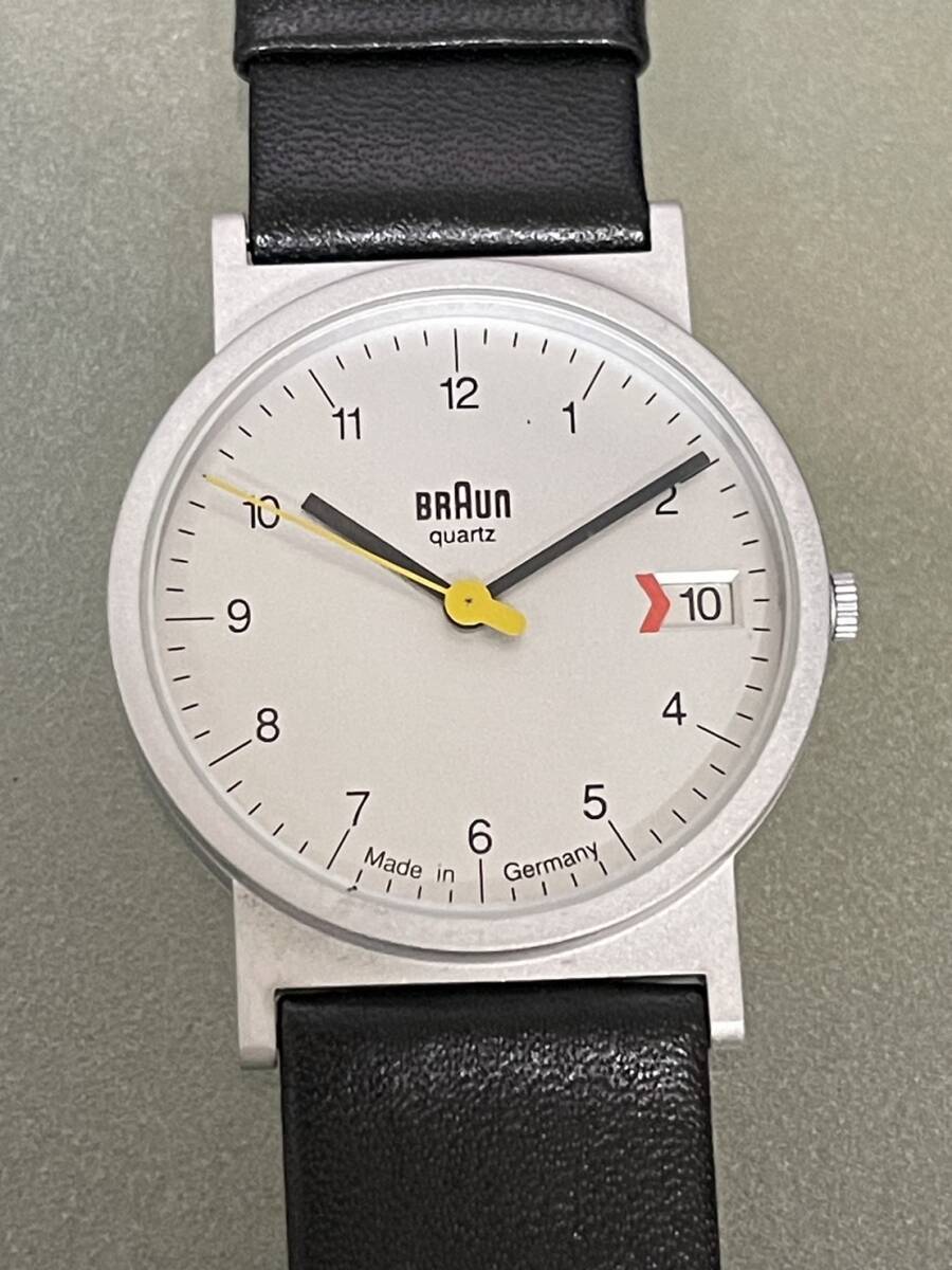 【送料無料】BRAUN ブラウン 3 802 ドイツ バウハウスデザイン メンズ腕時計 クォーツ Bauhaus Design_画像2