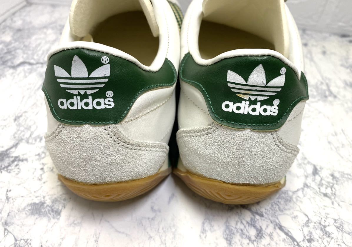  adidas country アディダス カントリー ビンテージ 80s フランス製 白/緑 26.5㎝　未使用品_画像6