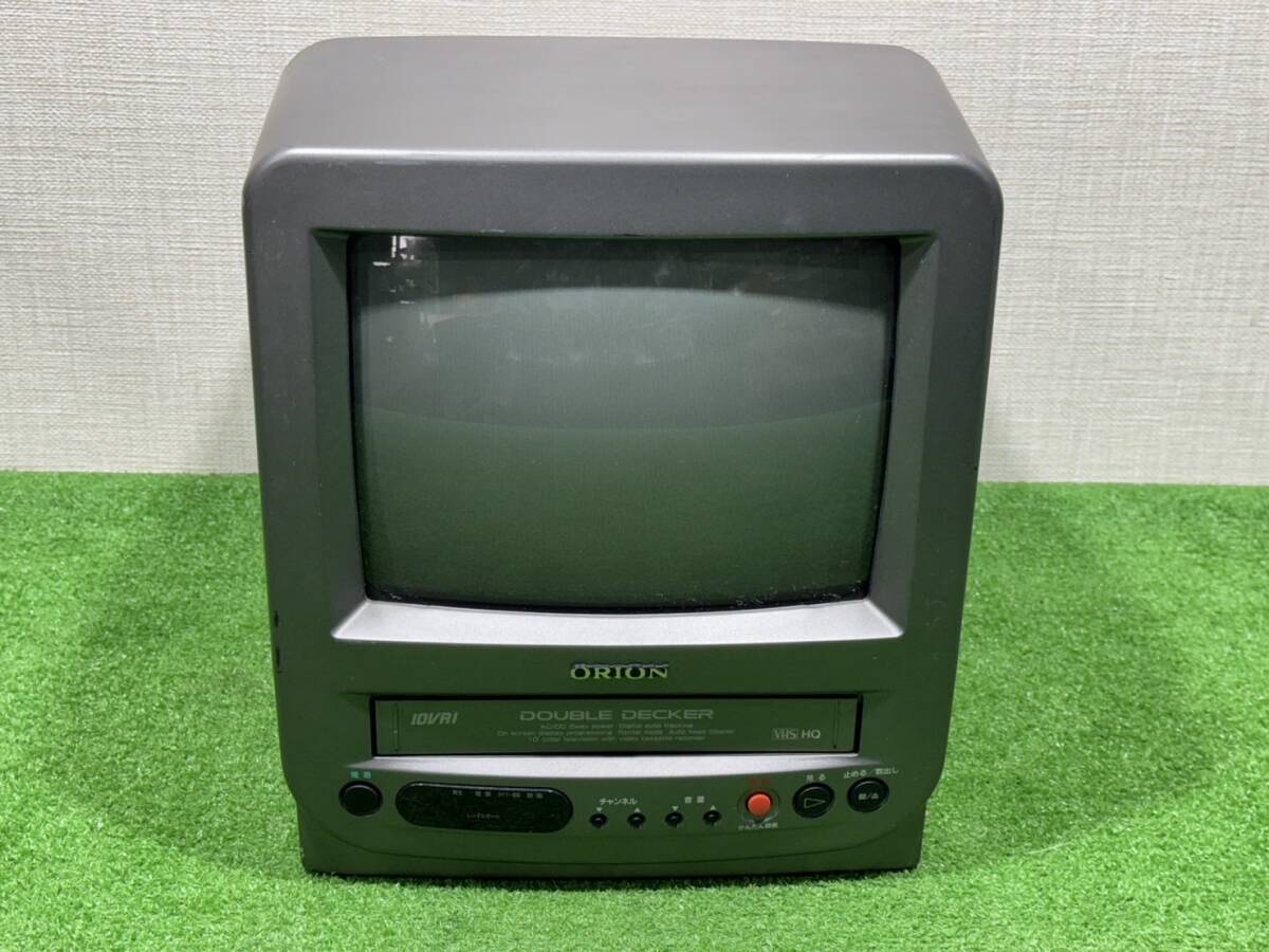 （Ｍ606）テレビデオ ORION ブラウン管テレビ 通電のみ確認 オリオンVT-10Ｒ1 VR-001Ｒ ビデオ付き 10型カラーテレビ ジャンク 1996年の画像4