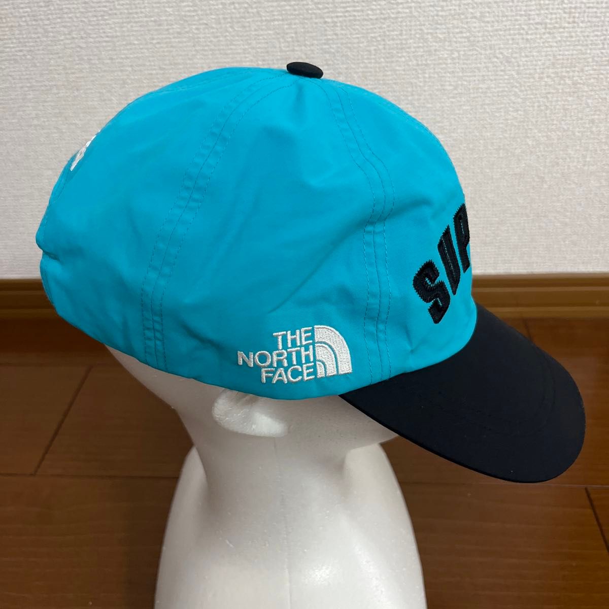 シュプリーム×ノースフェイス19SS アーチロゴ 6パネル キャップ ゴアテックス NN019051 スカイブルー