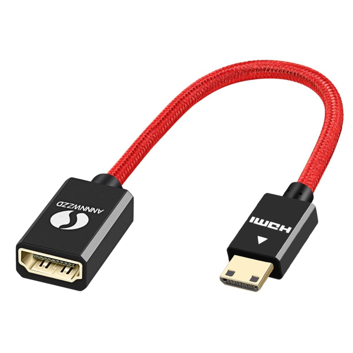 ANNNWZZD ミニHDMI 変換, Mini HDMI 変換 ミニHDMI 変換 Mini ノートパソコン、カメラなどに対応した3D 4K 1080P_画像1