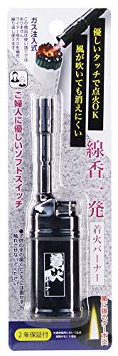 高森コーキ(Takamura Kohki) ガスバーナー ブラック 3.5×2×14.5cm 線香一発着火バーナー 1200℃ターボ_画像5