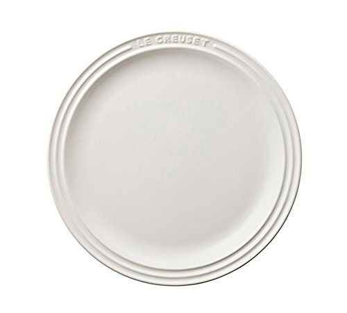 ル・クルーゼ(Le Creuset) 皿 ラウンド・プレート 23 cm ホワイト 耐熱 耐冷 電子レンジ オーブン 対応 オーブン皿 耐熱皿_画像1