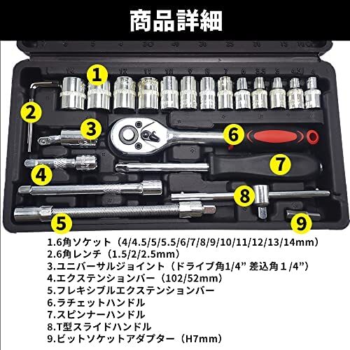京都機械工具（ＫＴＣ）　ソケット　9．5ｍｍ　（3／8インチ）　Ｂ3－08－Ｓ_画像3