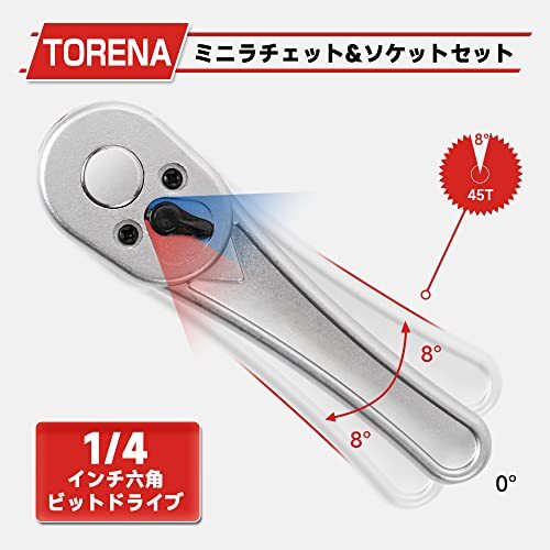 京都機械工具（ＫＴＣ）　15度ロングめがねレンチ　セット　3本組　Ｍ1513_画像5