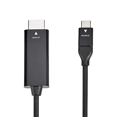 Amazonベーシック ケーブルアダプター USB-C-HDMI(Thunderbolt 3互換)4K @ 30Hz-1.8m ブラック_画像3