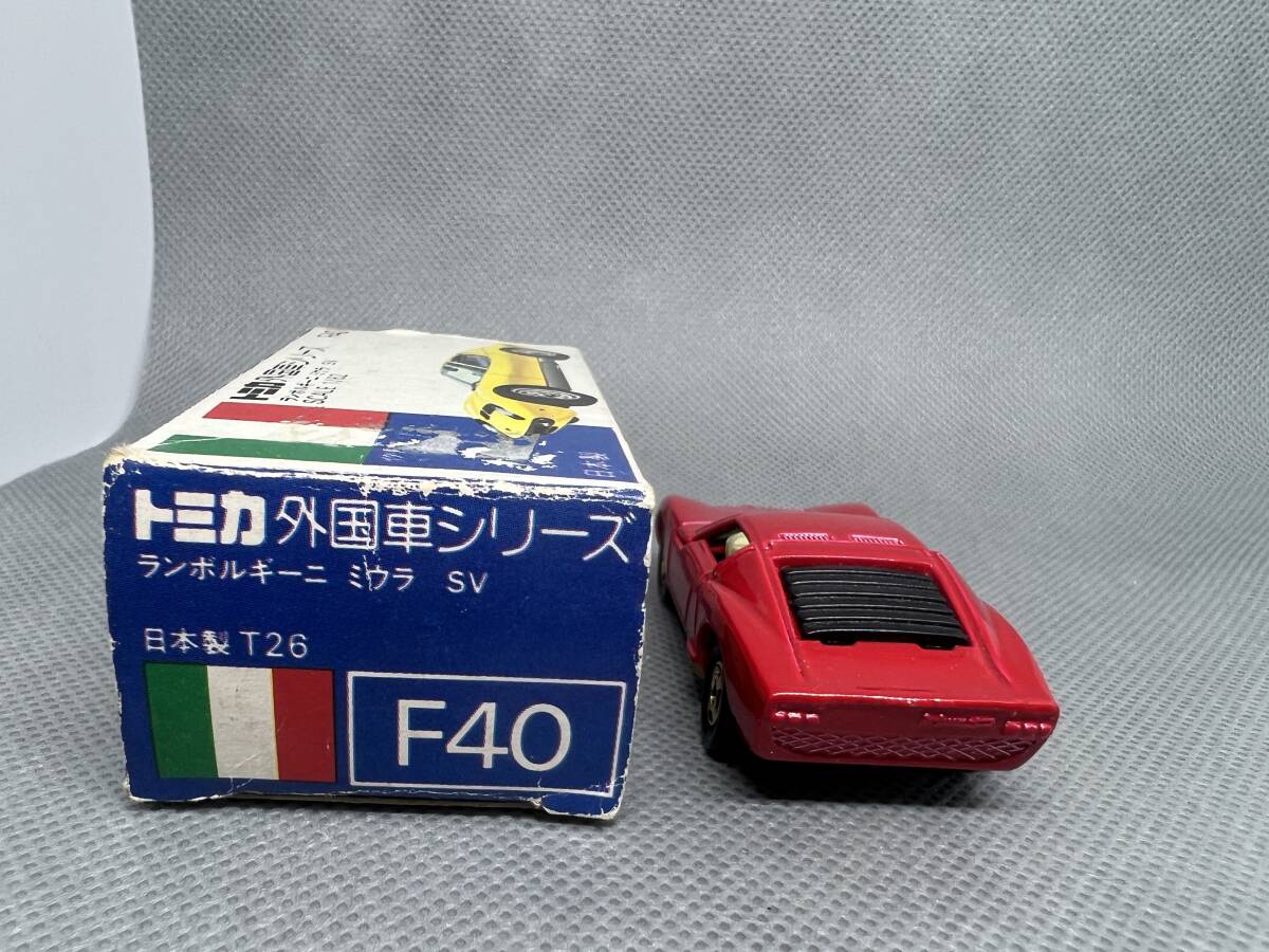 トミカ 青箱F40 ランボルギーニミウラSV 日本製の画像4