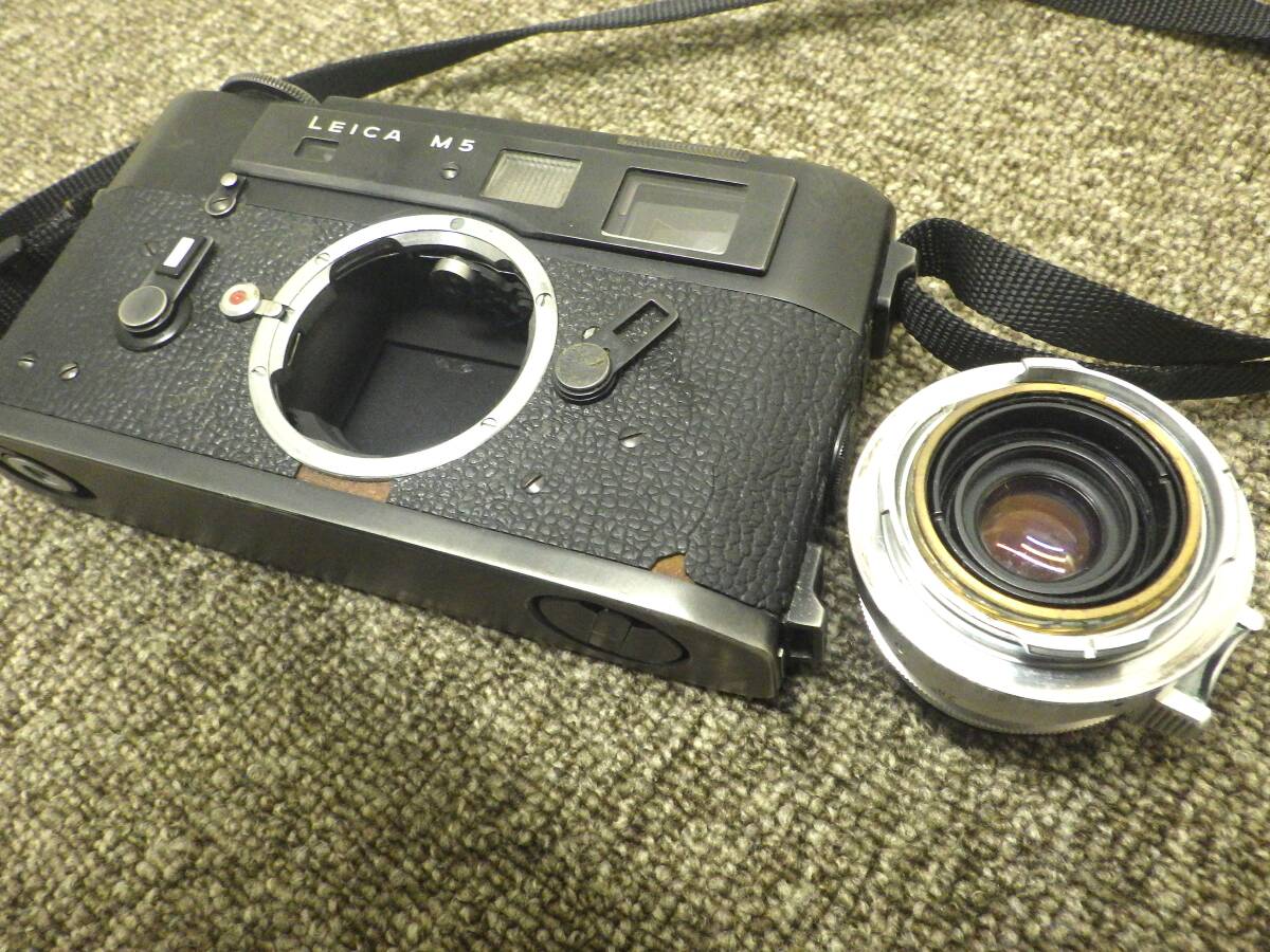 【送料無料】Sh0301-03◯LEICA ライカ M5 レンジファインダー フィルムカメラ 後期型 カメラ ジャンク_画像3