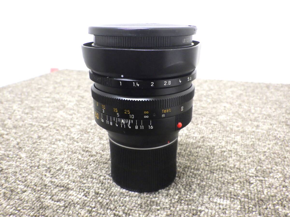 【送料無料】Sh0304-03◯LEICA ライカ NOCTILUX-M 1：1/50 50㎜ E60f1 ノクティルックス 3738370 フード割れあり CANADA ジャンクの画像1