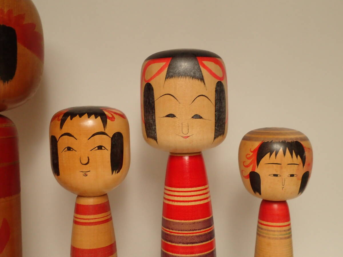 B-507 C-11 伝統工芸 こけし 民芸 郷土玩具 日本人形 天然木 木工芸 伝統こけし 14.5cm~38.0cm_画像9
