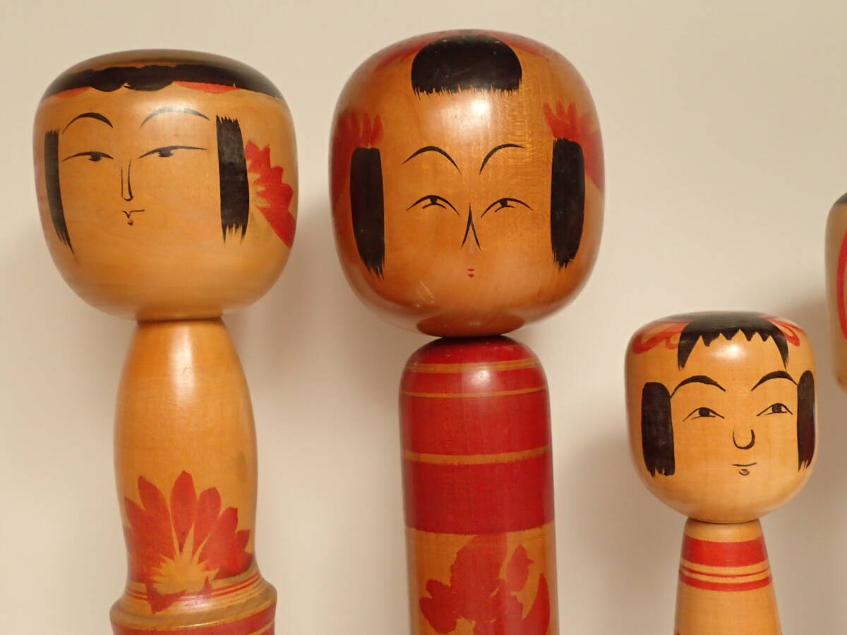 B-507 C-11 伝統工芸 こけし 民芸 郷土玩具 日本人形 天然木 木工芸 伝統こけし 14.5cm~38.0cm_画像8