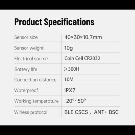 XOSS VORTEX スピード / ケイデンス センサー (1個のみ) サイコン ANT+ Bluetooth 対応 ロードバイク！！_画像7