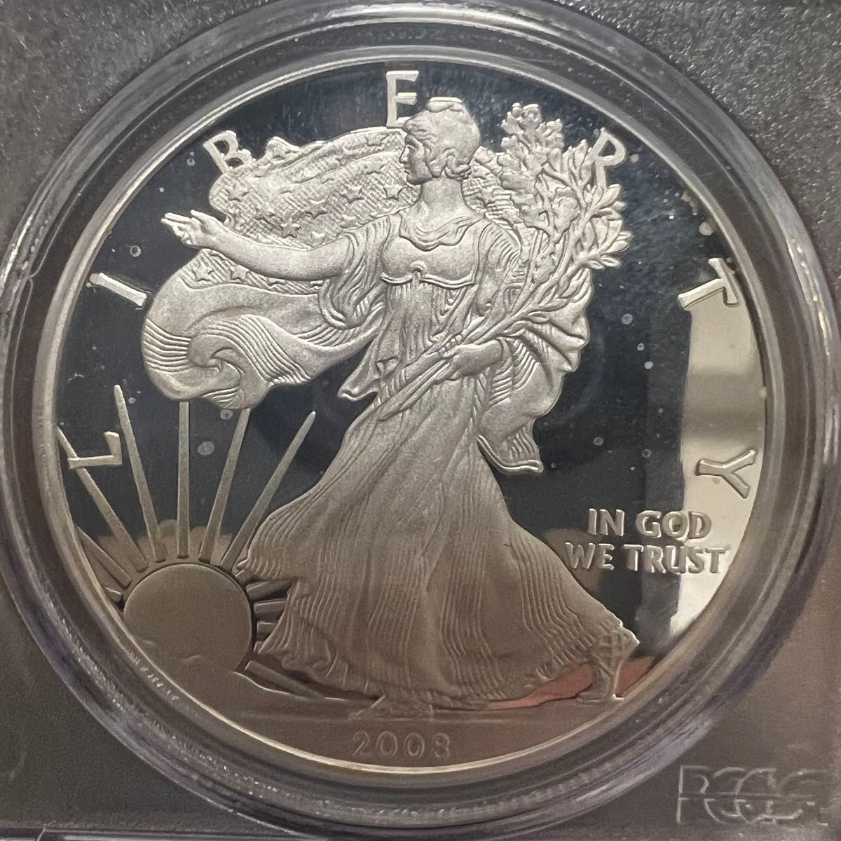 イーグル銀貨2008年PCGS PR69ディープカメオ