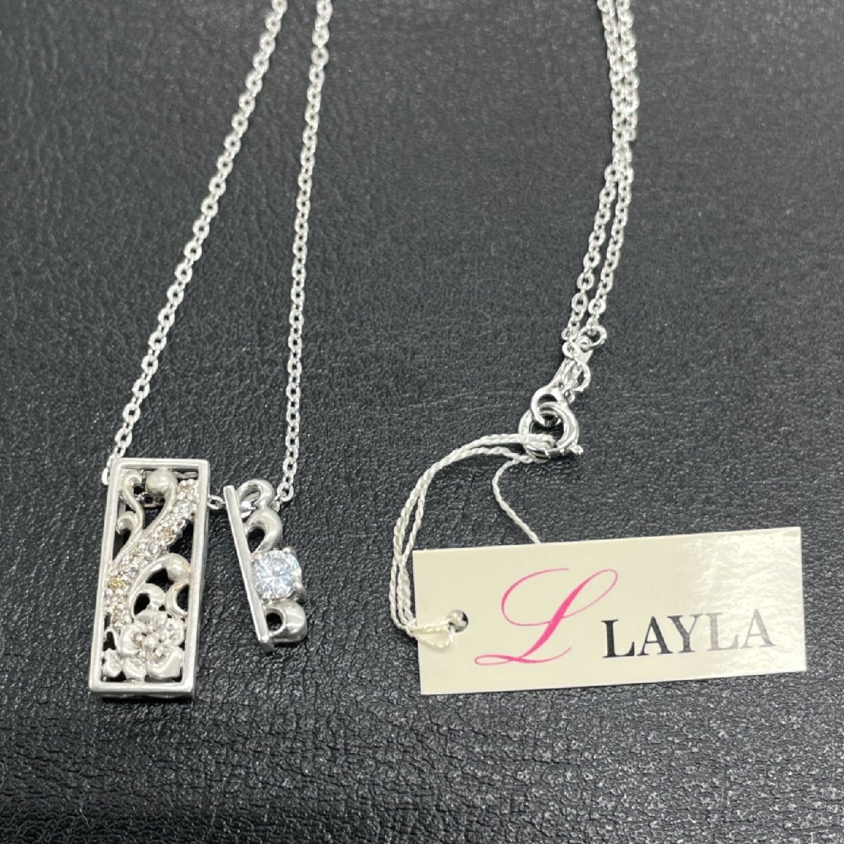  натуральный бриллиант Cubic Zirconia Ray la сладкий 10 diamond sil(ver) балка diamond 0.10ct в кейсе колье [ дорога приятный Sapporo ]