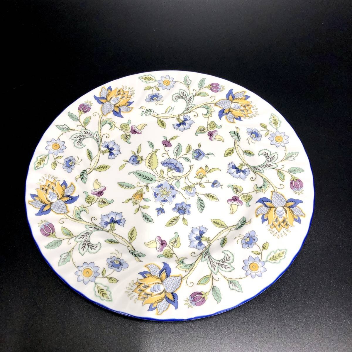 MINTON ミントン ロイヤルドルトン ハドンホール ブルー プレート 27㎝ ケーキサーバーセット 廃盤品 英国製 ROYAL DOULTON 箱付 道楽札幌_画像3